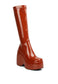 Dirty Dance Patent High Platfrom Calf Boots