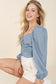 MY BLUE HEAVEN LONG SLEEVE CROP TOP