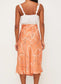 Barbados midi skirt - guavaberry