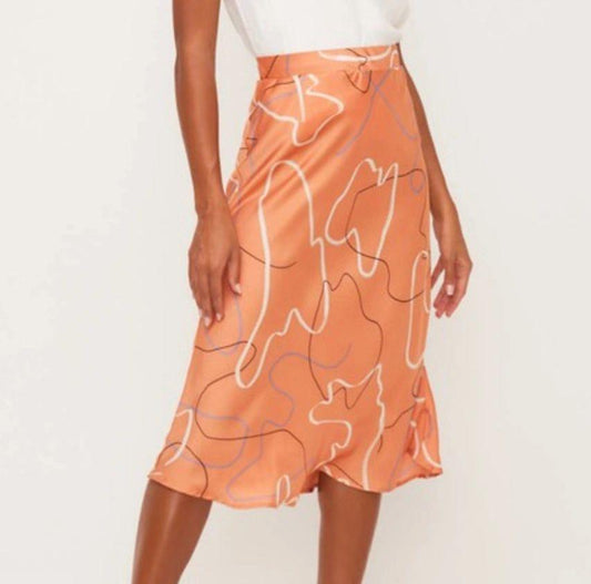 Barbados midi skirt - guavaberry