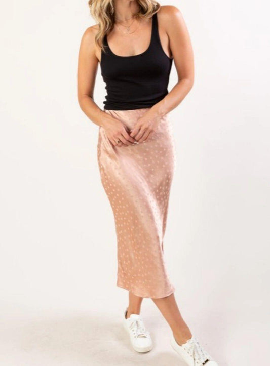 Trinidad midi skirt - guavaberry