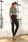 Mock neck lace up open back top