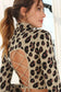 Mock neck lace up open back top