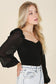SHIRRING LONGSLEEVE BODYSUIT