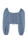 MY BLUE HEAVEN LONG SLEEVE CROP TOP