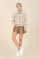 I'M COMING HOME PLAID JACKET WITH POCKETS