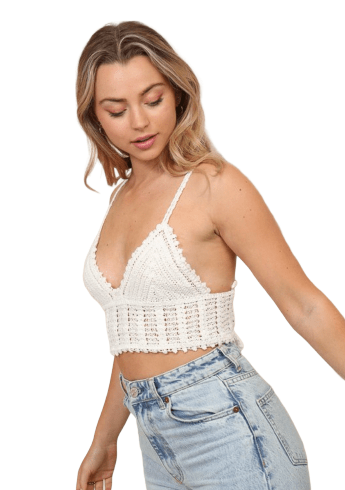 Cyprus crochet bralette - guavaberry