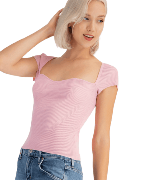 Sydney casual tee - guavaberry