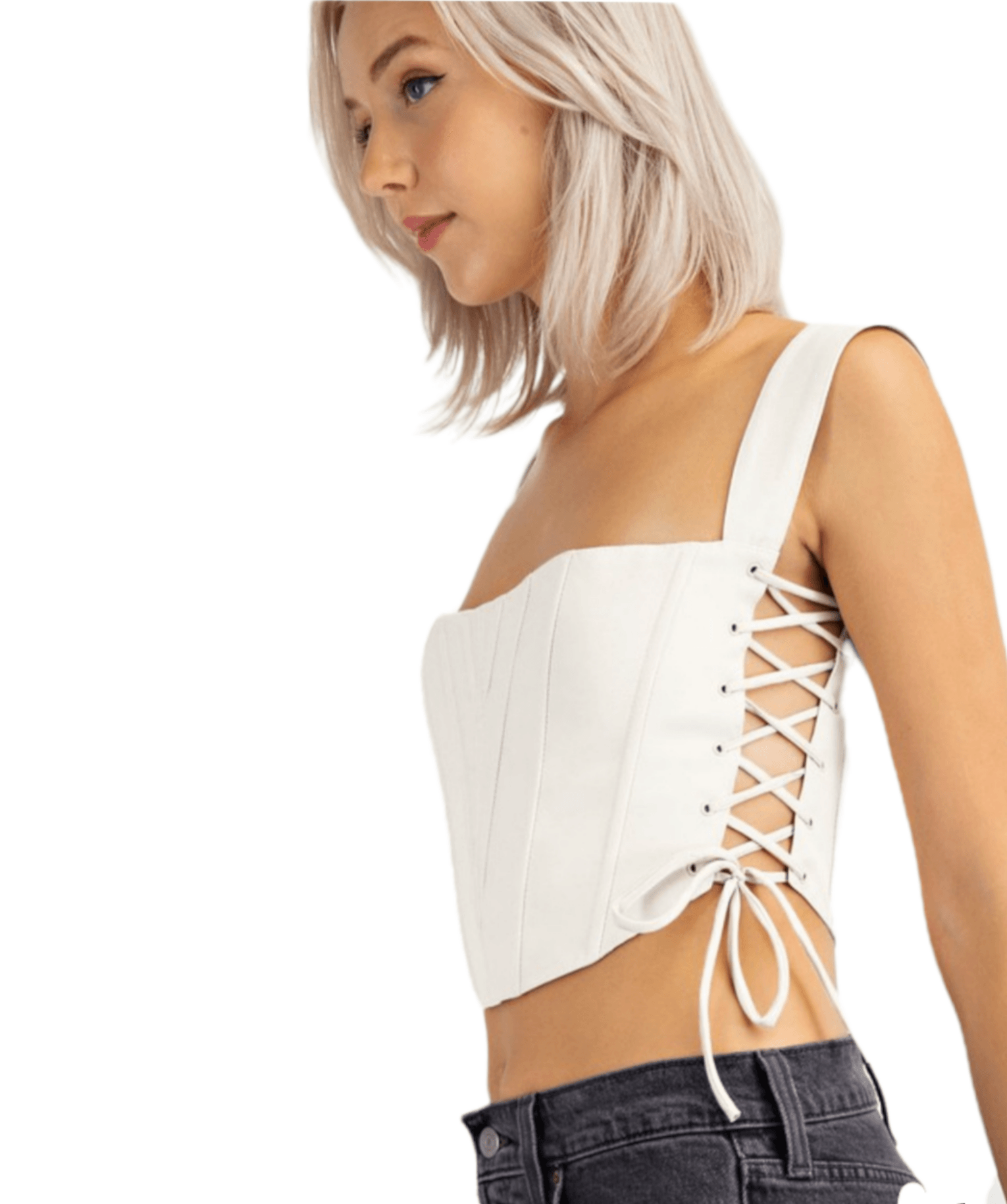 Florence crop top - guavaberry