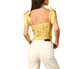 Sunflower crop top - guavaberry