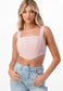Capri crop top - guavaberry