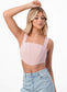 Capri crop top - guavaberry