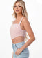 Capri crop top - guavaberry