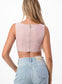 Capri crop top - guavaberry