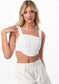 Capri crop top - guavaberry
