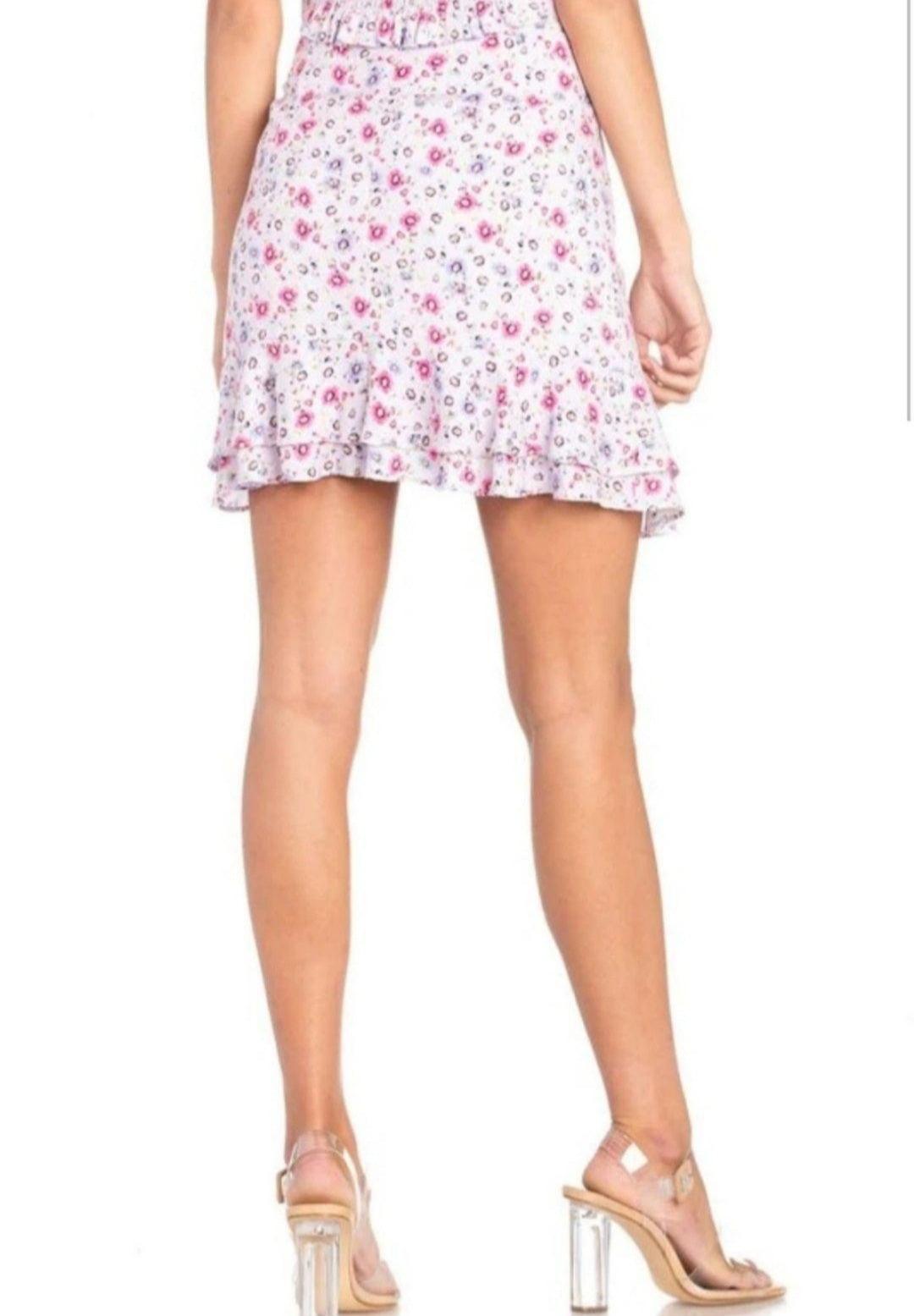 Armona mini skirt - guavaberry