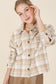 I'M COMING HOME PLAID JACKET WITH POCKETS