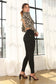 Mock neck lace up open back top