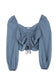 MY BLUE HEAVEN LONG SLEEVE CROP TOP