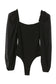 SHIRRING LONGSLEEVE BODYSUIT